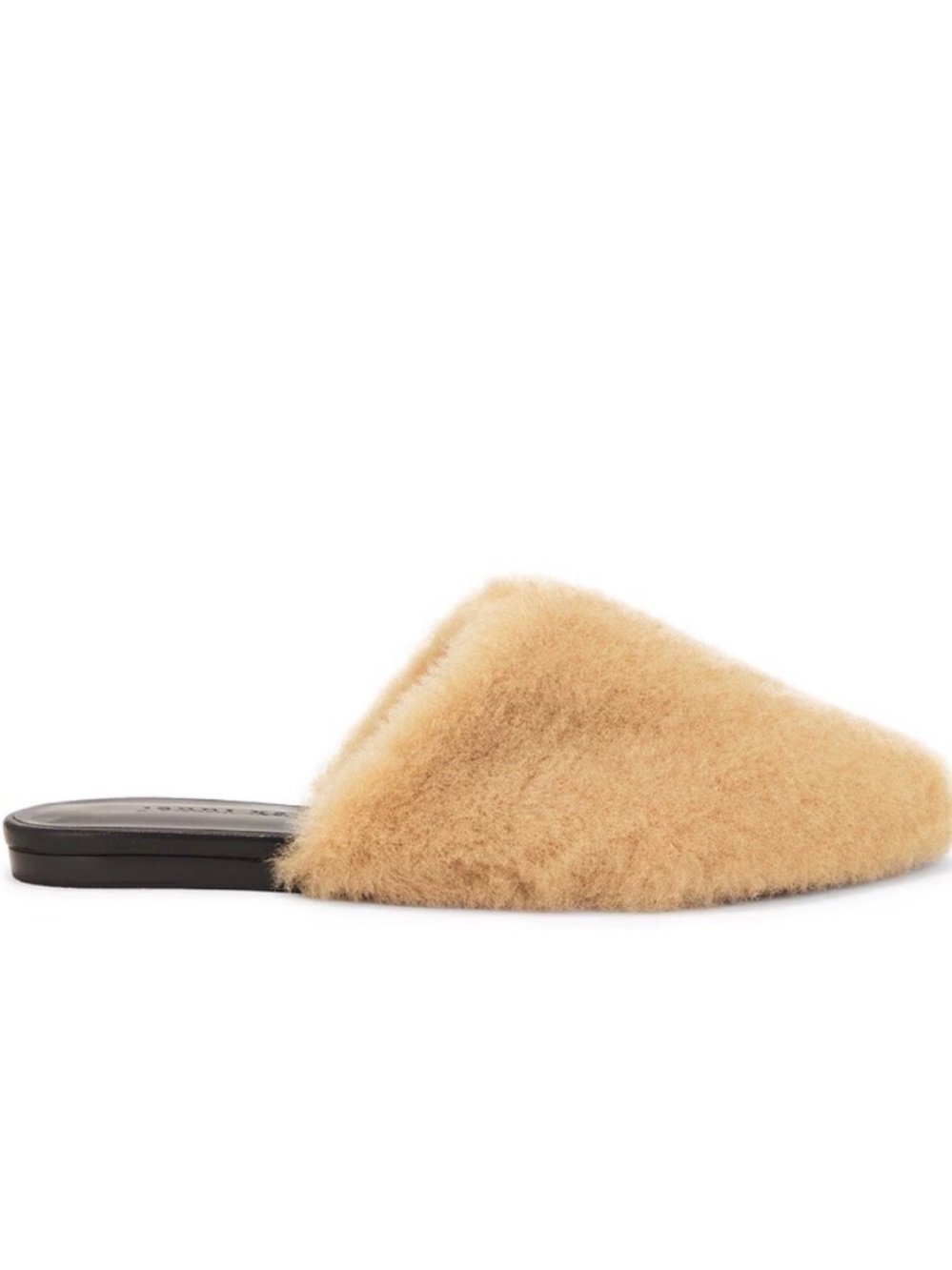 NWT Jenni Kayne Shearling Mule Slides in Camel - Women